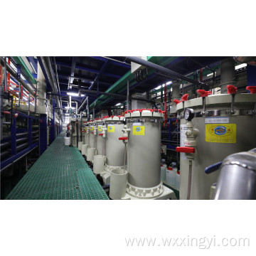 Electroplating line filter equipment